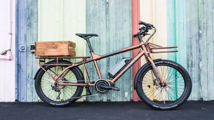 Check Out The Felt Copper-Hued Tote’m Cargo E-Bike