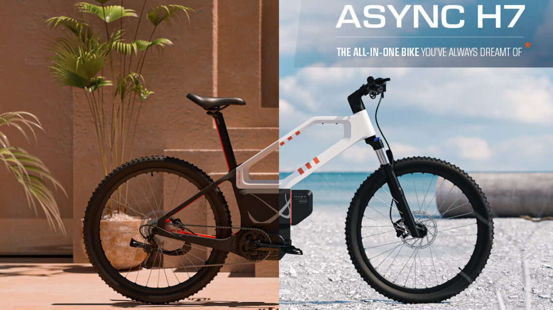 Check out the new ASYNC H7: All-in-One Hybrid E-bike